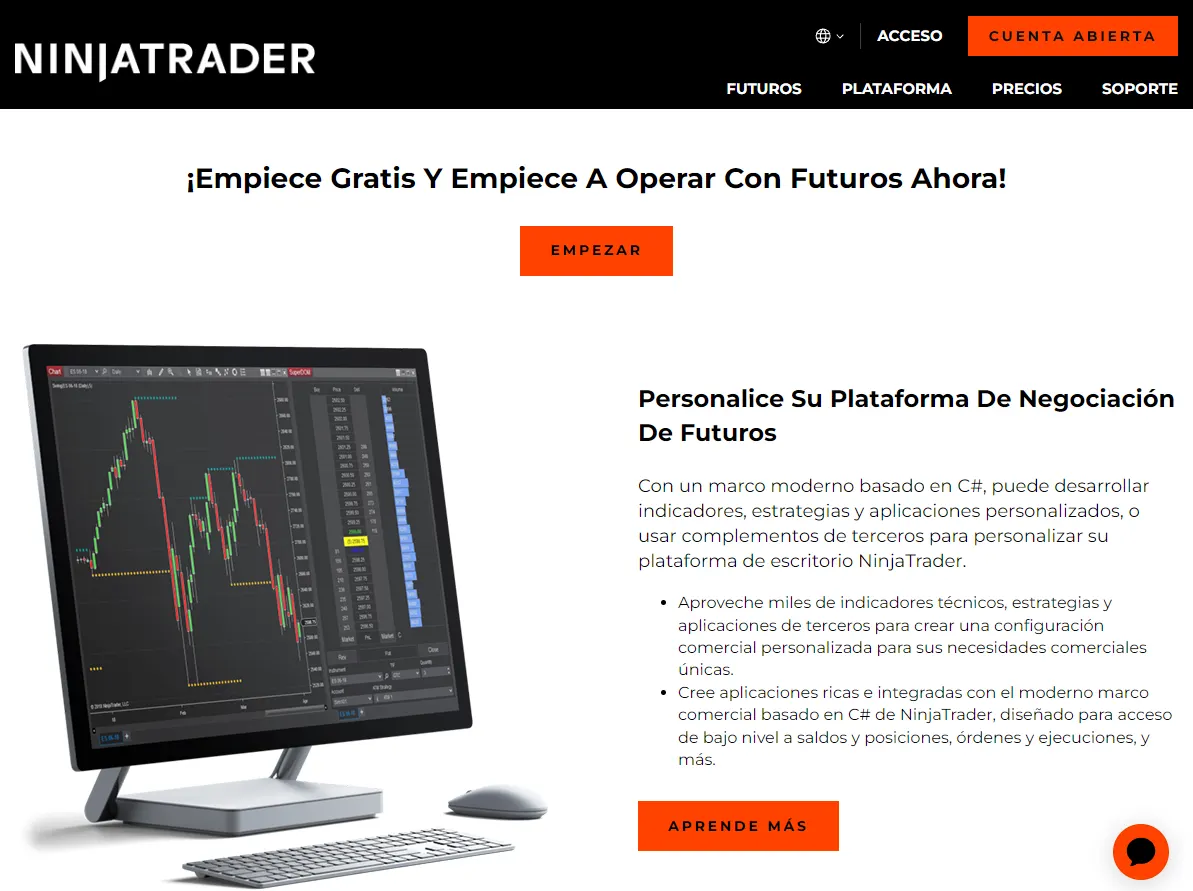 ninjatrader plataforma de trading y broker
